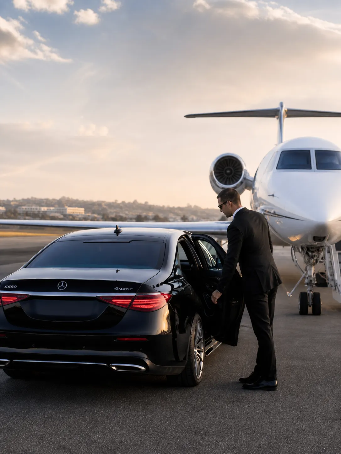 private jet car fbo limo service
