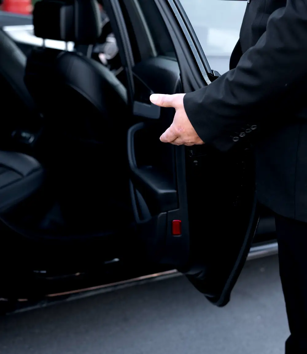 Sporting event limo service in Scottsdale with chauffeur drop-off