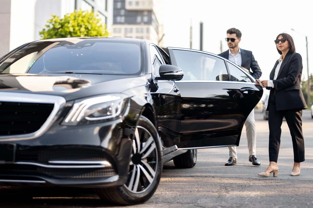Los Angeles point to point transportation black SUV
