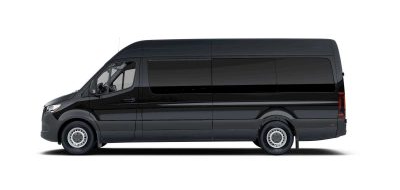 black mercedes sprinter van